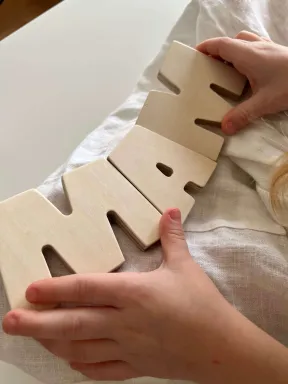 Alfabeto in legno foto - acquista il negozio online «YokoTower»
