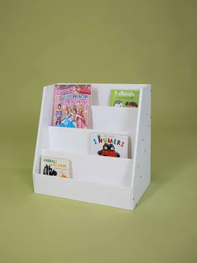Montessori Bookshelf Small in white color photo - buy in the «YokoTower» online store