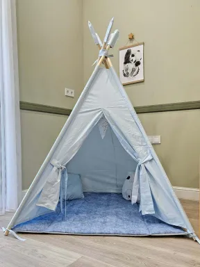 Wigwam Tent in Blue color photo - buy in the «YokoTower» online store