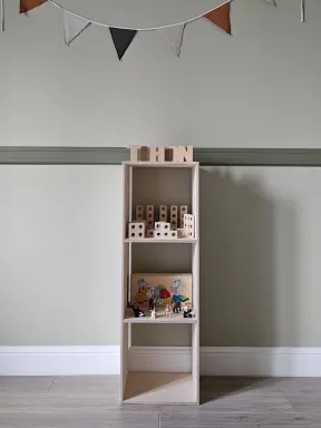 Montessori Toy Shelf in natural color photo - buy in the «YokoTower» online store