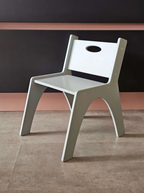 Montessori Small Chair in MidLead - wooden chair for independence | Yoko Tower