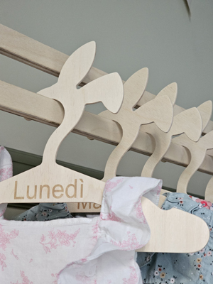 Wood Hangers "Bunny"